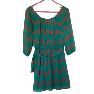 Chevron Dress Business Casual Size Small